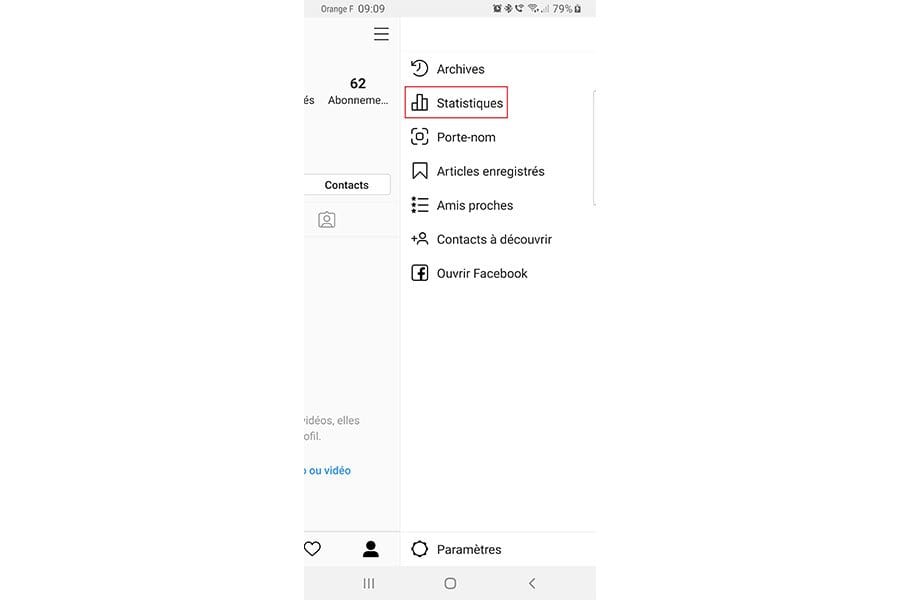 statistiques profil pro instagram