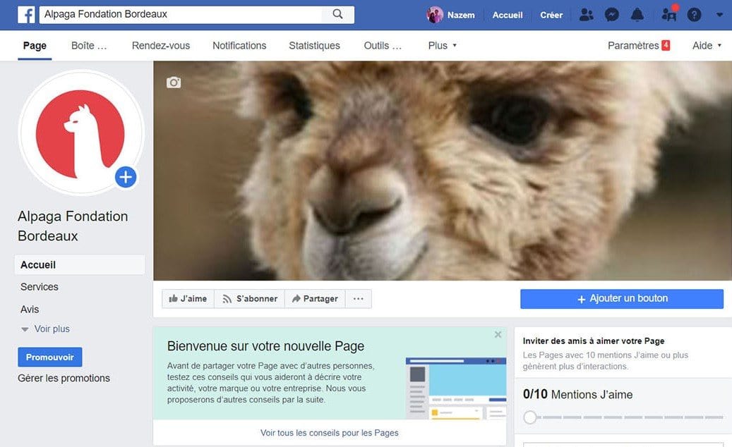 création page facebook pro entreprise efficace bien paramétré