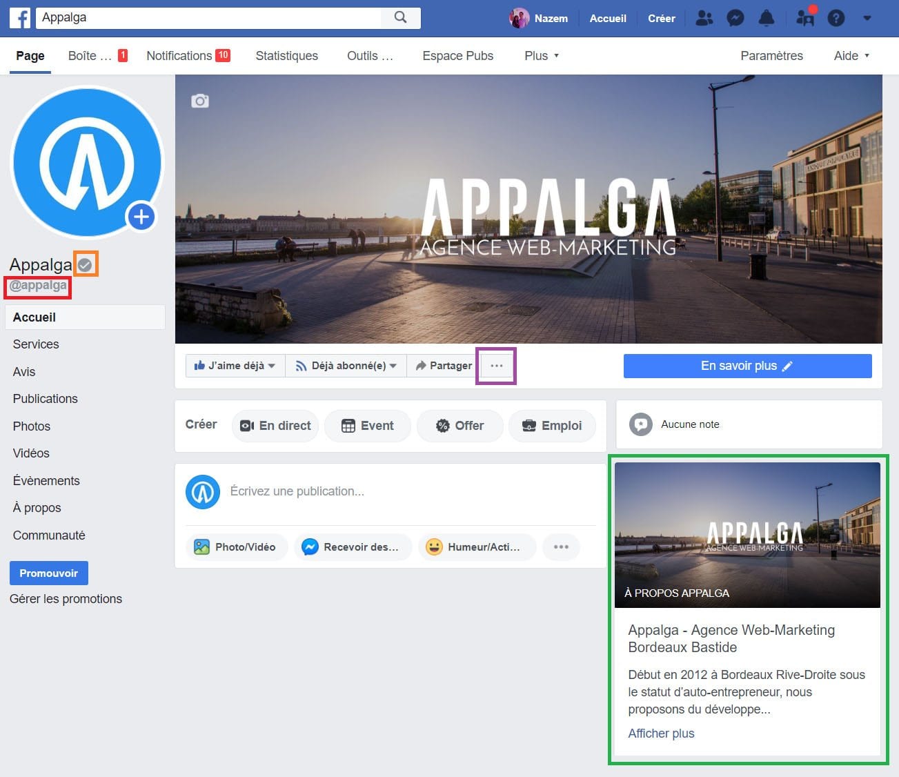 finalisez création page Facebook pro rapidement