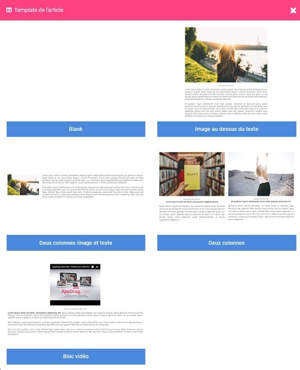 template article blog appalga appdrag