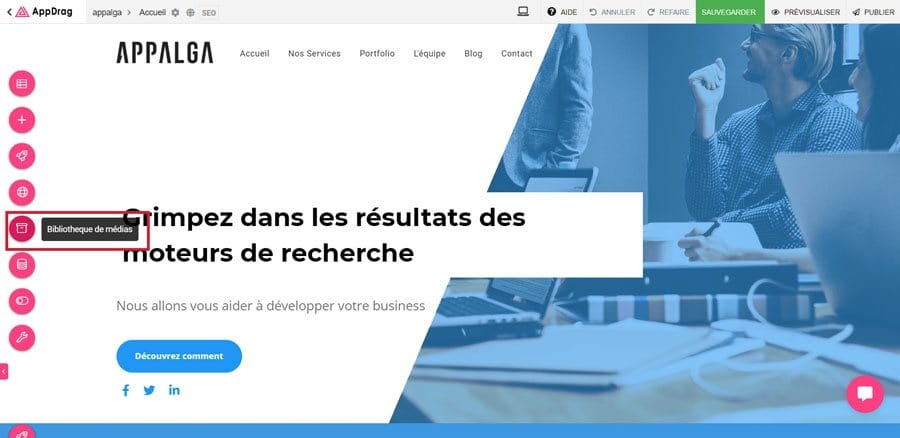 integrer un pdf sur AppDrag