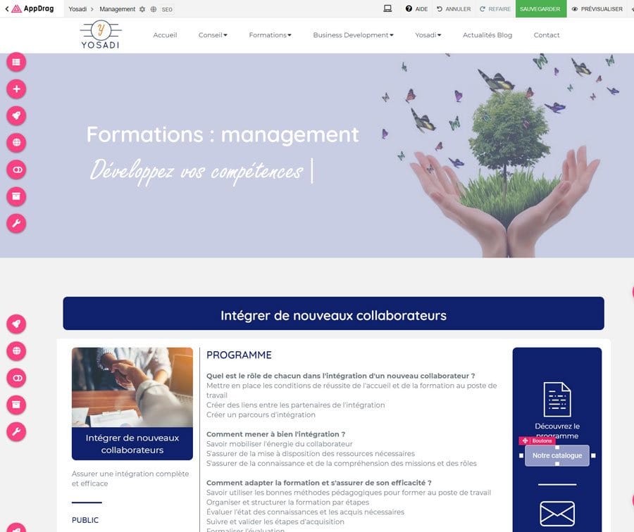 relier document pdf medias bouton