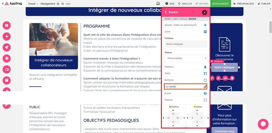 ajouter media pdf site internet appdrag appalga tutoriel